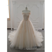Neueste Bridal Girl Ballkleid Brautkleid Luxus lange Spitze Kleider für Frauen